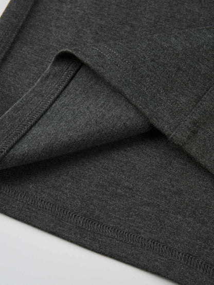 Straight Ponte Maxi Skirt - Grey