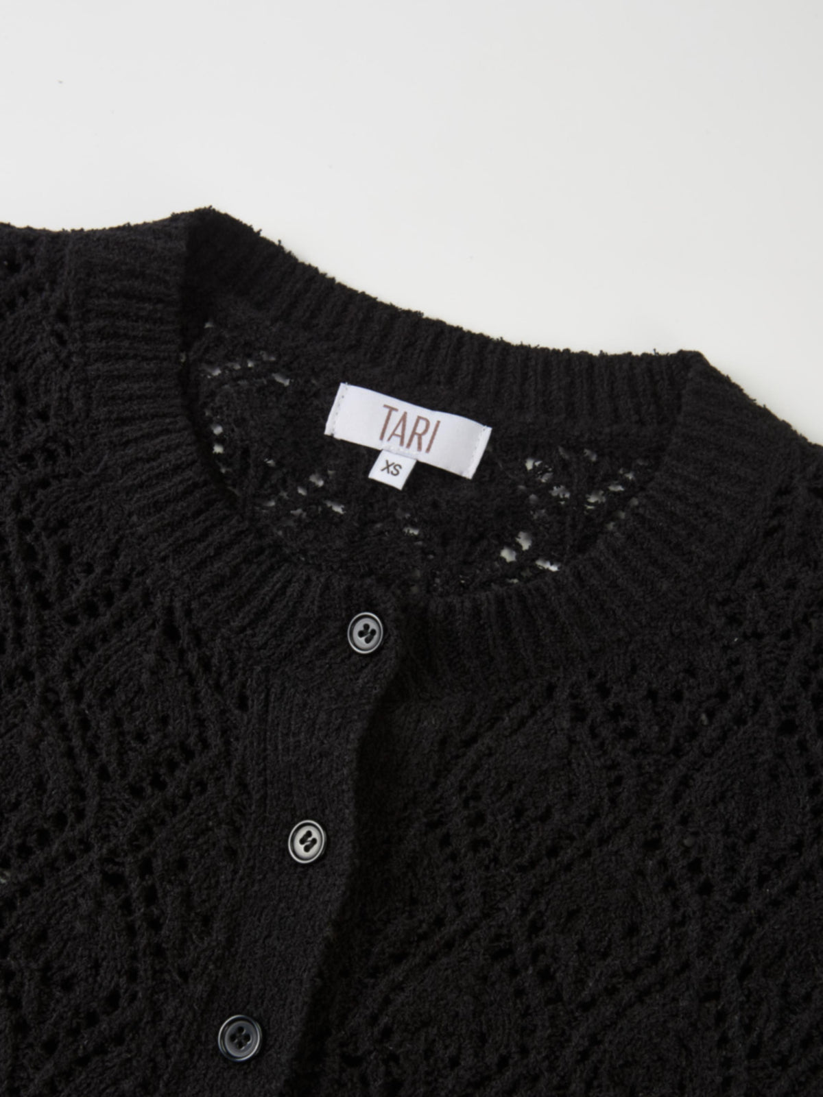 Crochet Cardigan - Black
