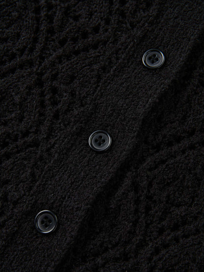Crochet Cardigan - Black