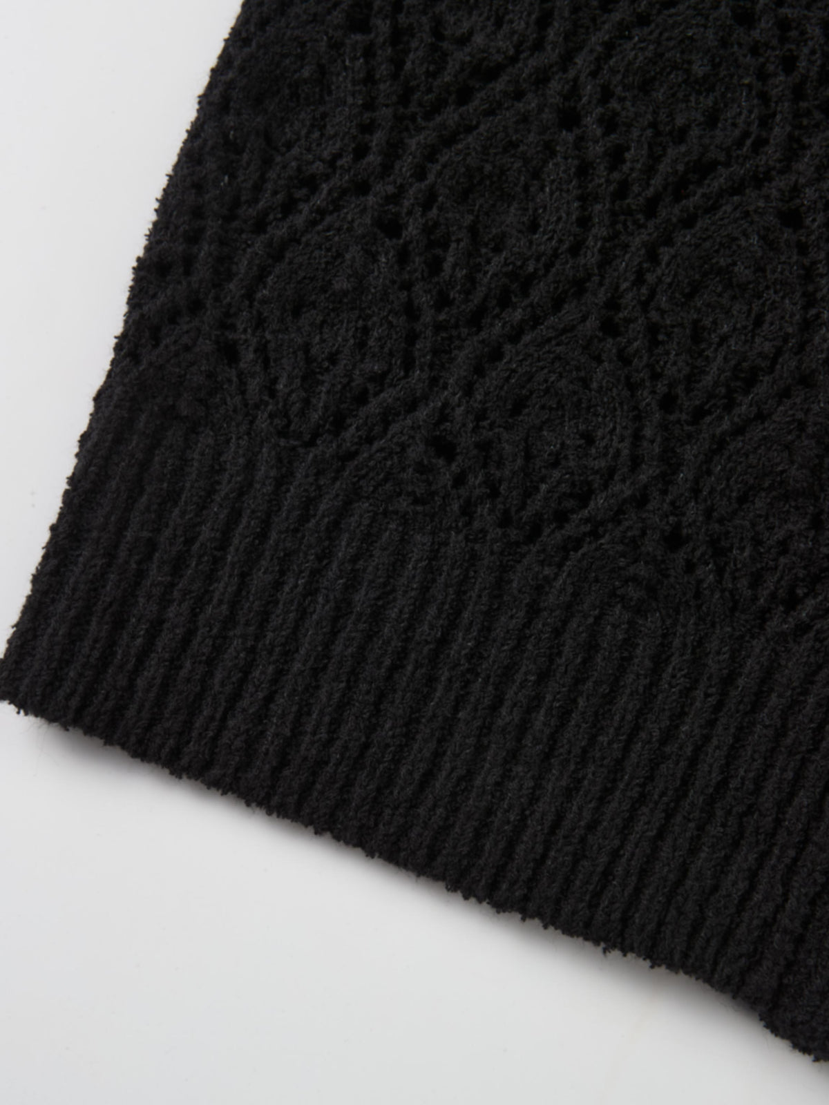 Crochet Cardigan - Black