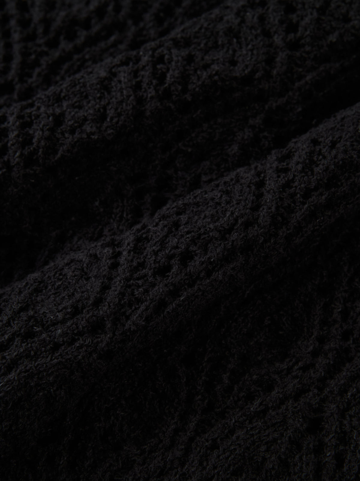 Crochet Cardigan - Black