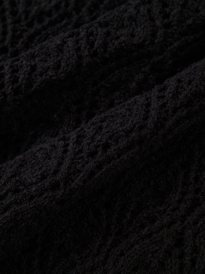 Crochet Cardigan - Black