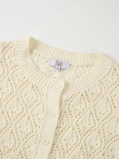 Crochet Cardigan - Cream