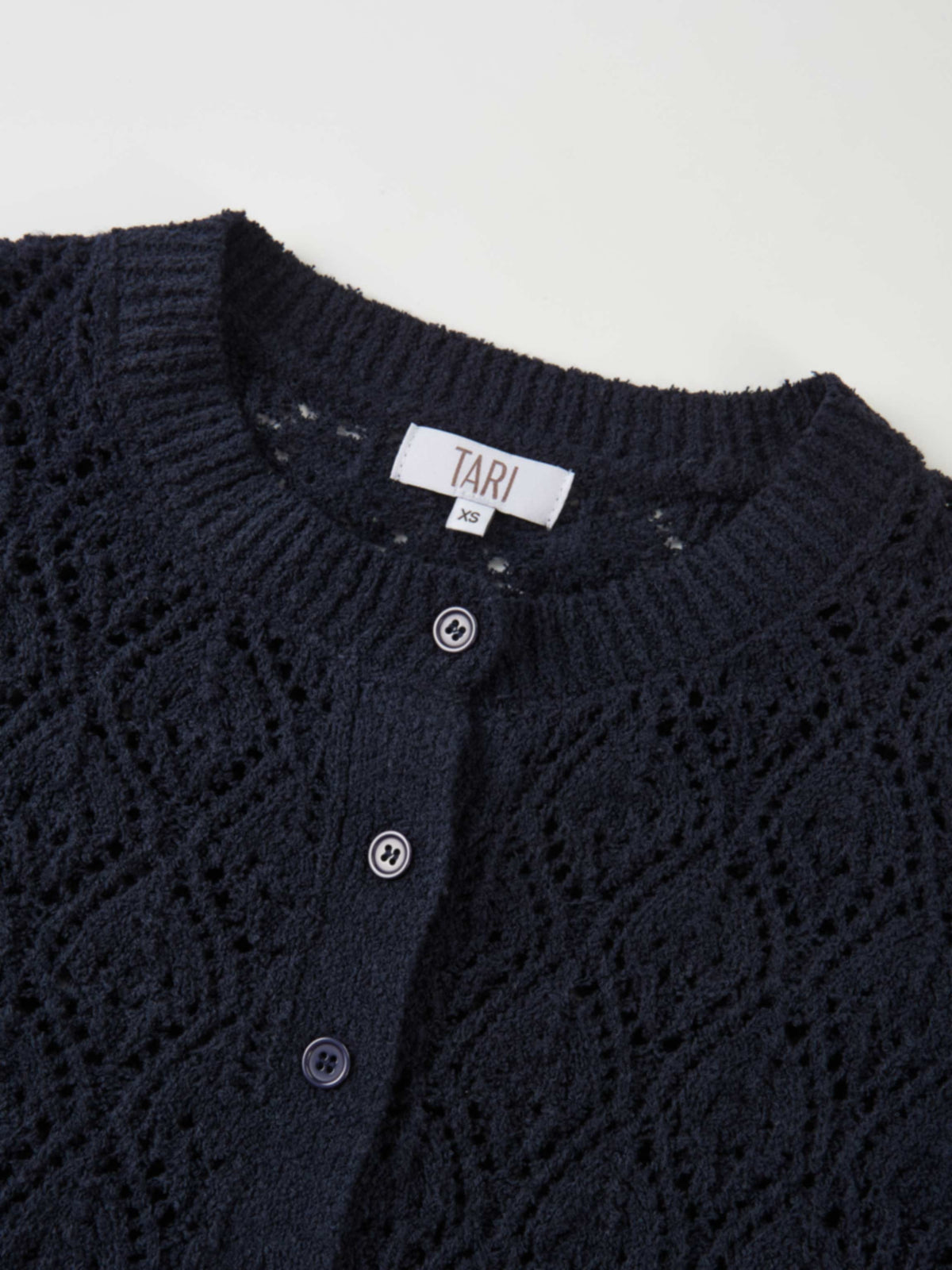 Crochet Cardigan - Navy Blue