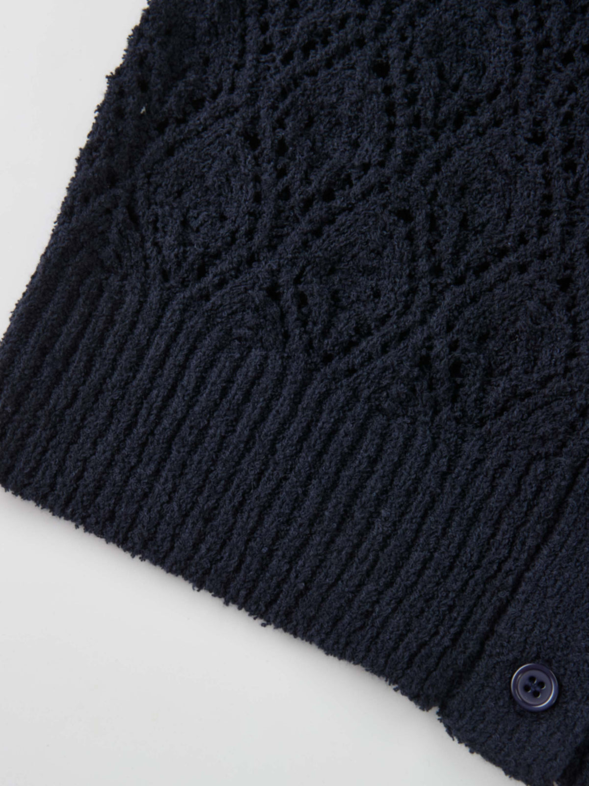 Crochet Cardigan - Navy Blue