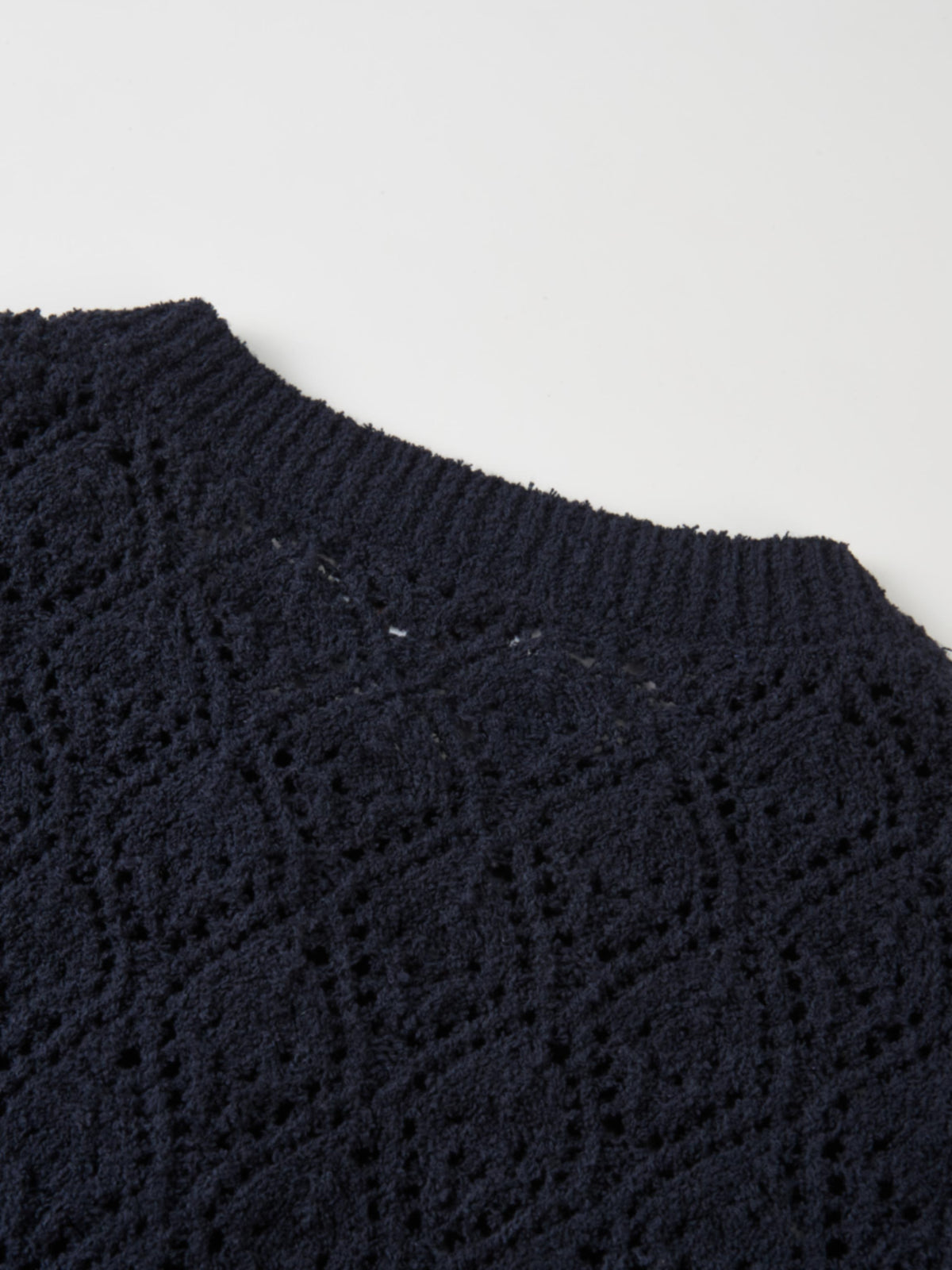 Crochet Cardigan - Navy Blue