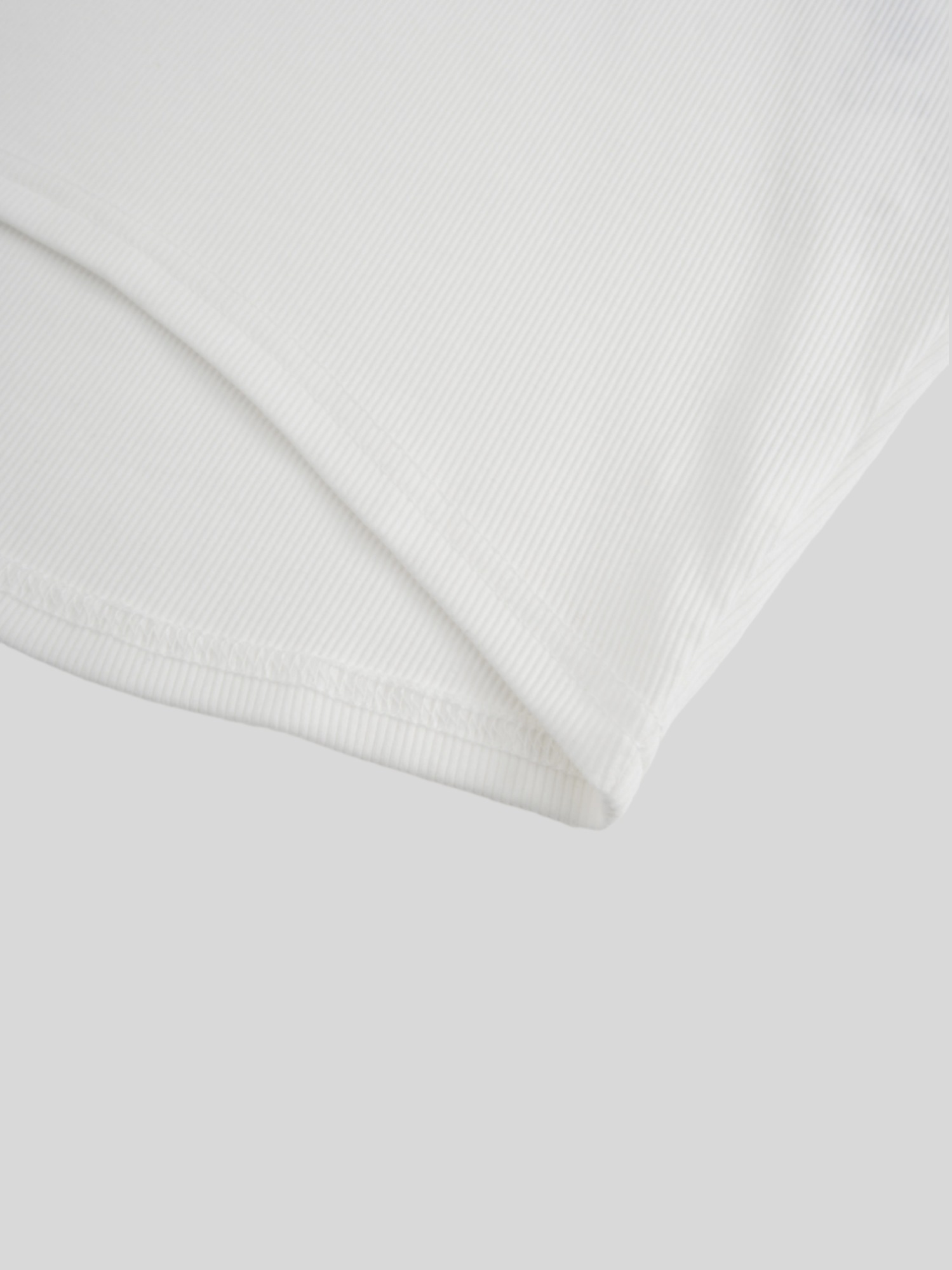 CREW RIBBED DOLMAN-WHITE