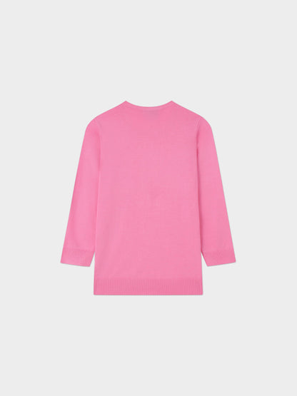 Basic Crew Sweater 3Q-Pink