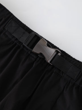 Buckle Cargo Skirt-Black