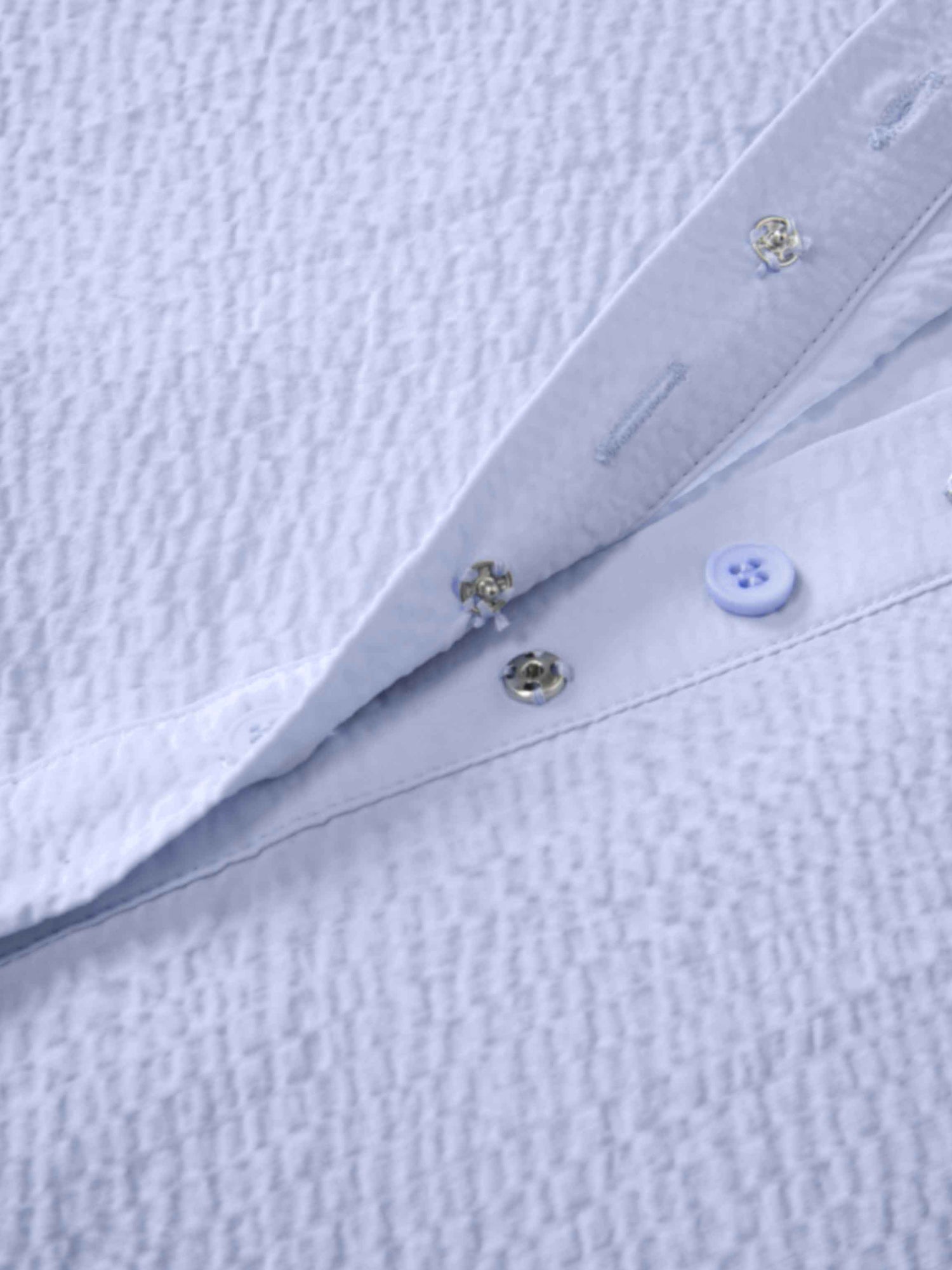 Long Button Down Shirtdress-Light Blue