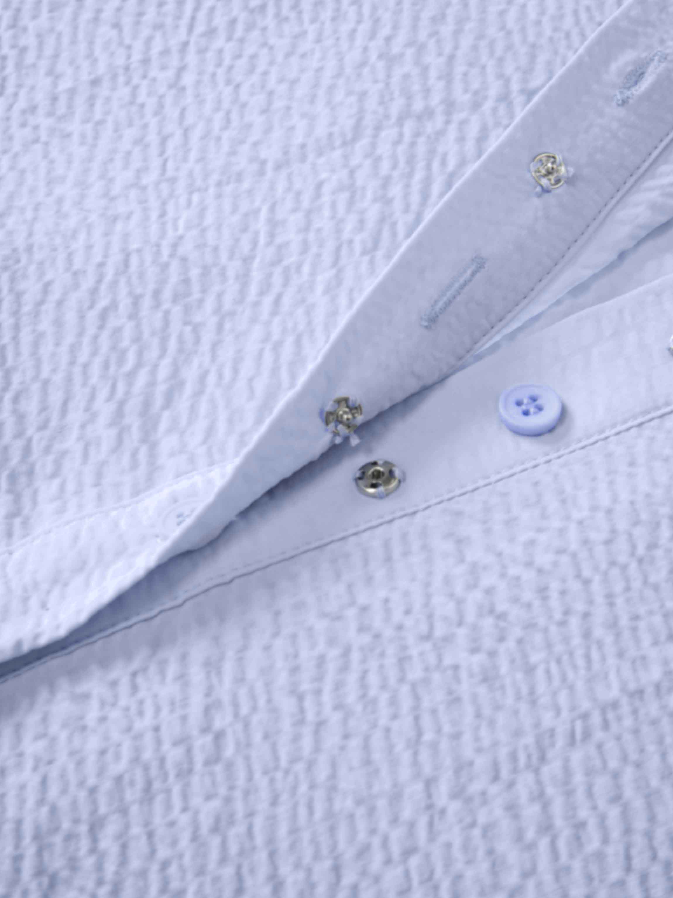 Long Button Down Shirtdress-Light Blue