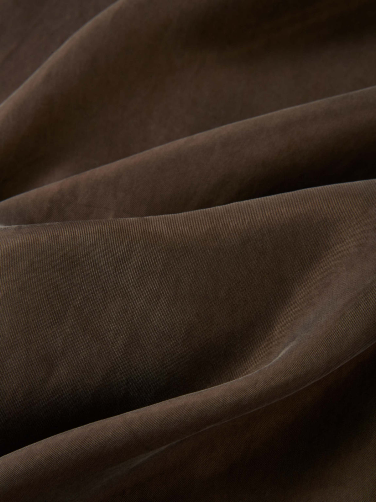 Cupro Button Down Blouse - Warm Taupe