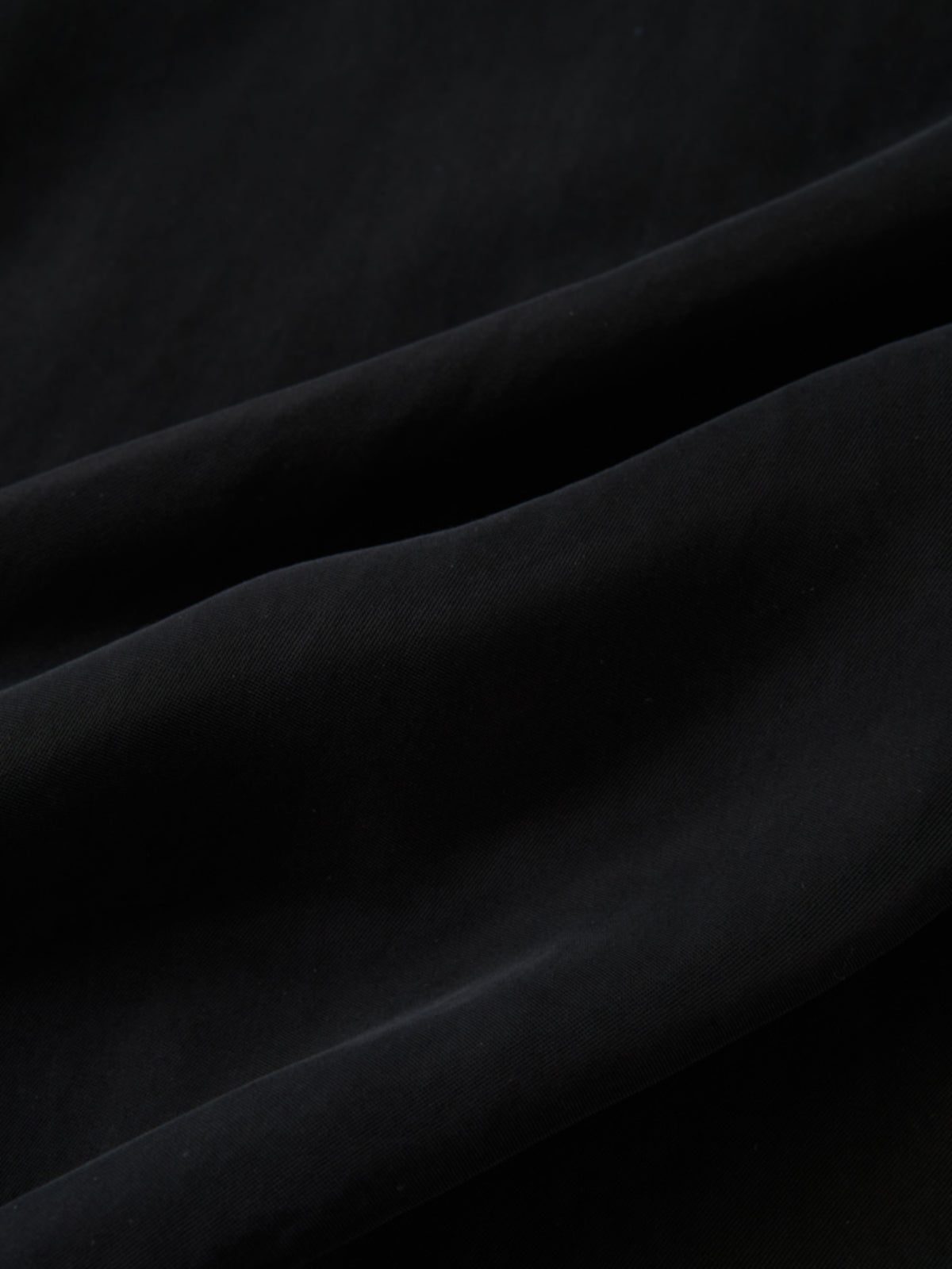 Cupro Button Down Blouse - Black
