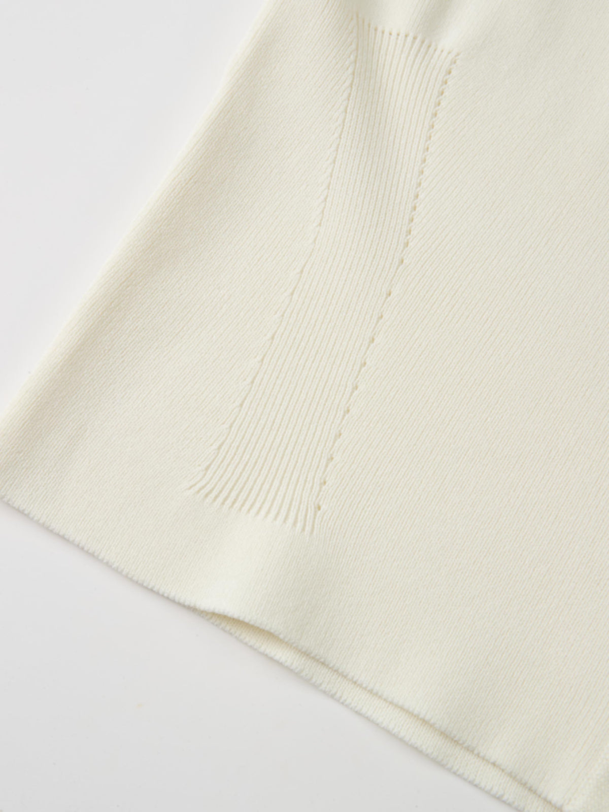 Gold Button Crop Cardigan - Cream