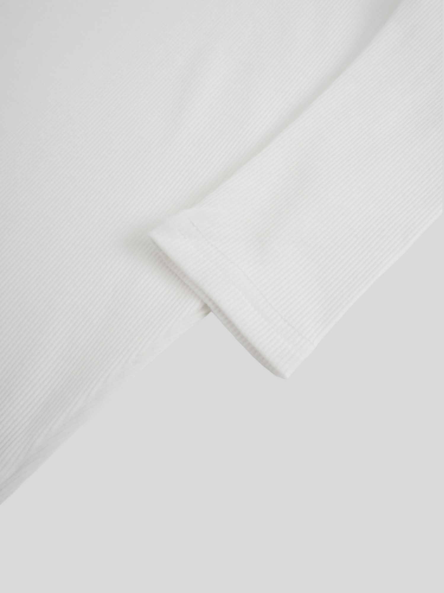 CREW RIBBED DOLMAN-WHITE