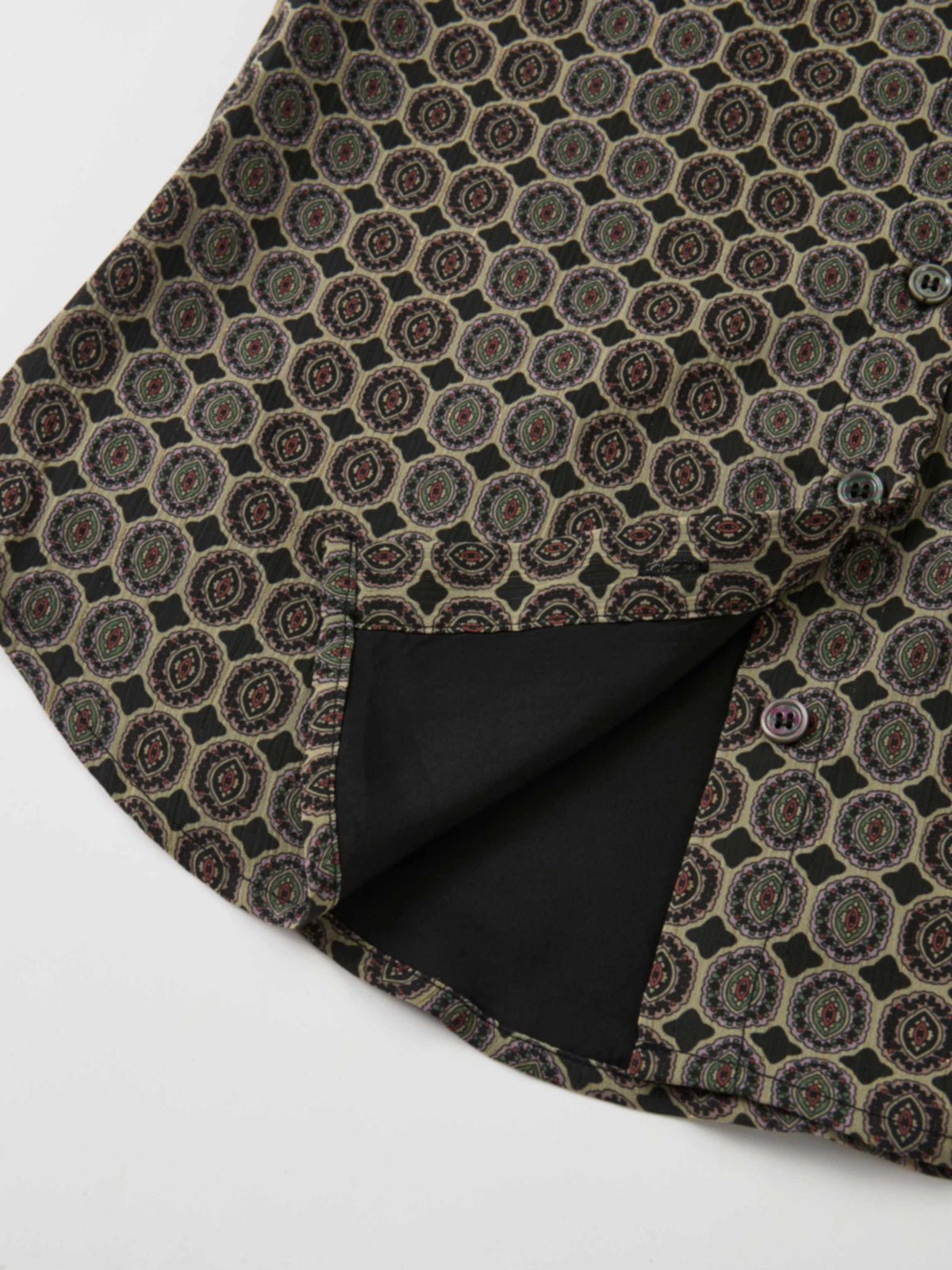Button Down Bow Blouse - Geo Sparkle