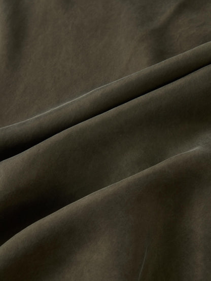 Cupro Slip Skirt - Olive 26"