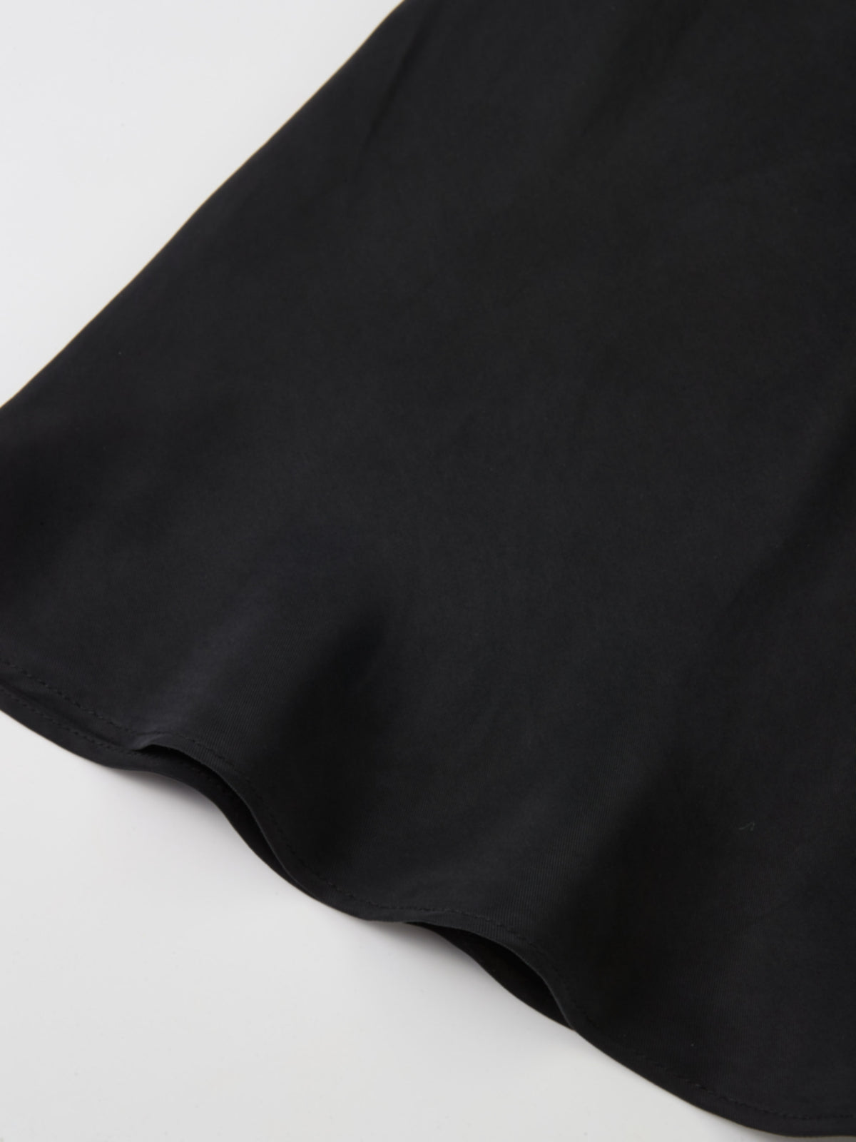 Cupro Slip Skirt - Black 26"