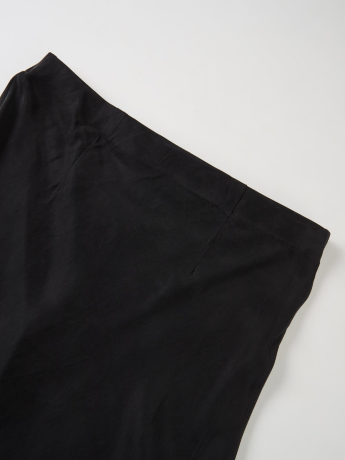 Cupro Slip Skirt - Black 26"