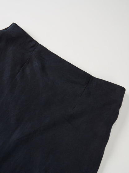 Cupro Slip Skirt - Navy 26"