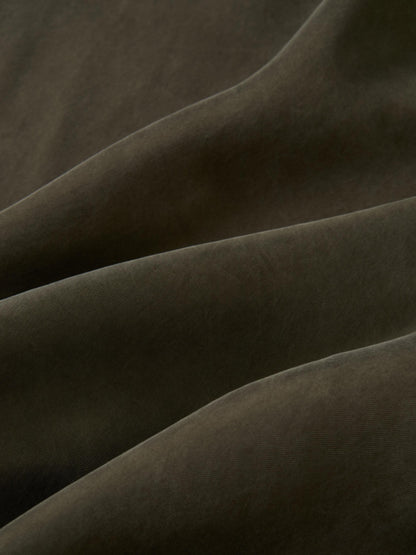 Cupro Slip Skirt - Olive 37"