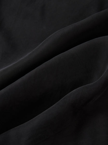 Cupro Slip Skirt - Black 37"