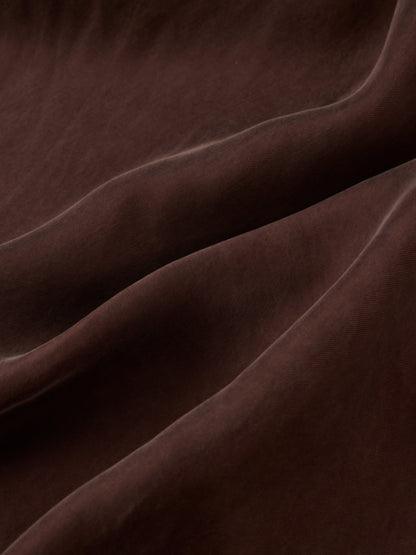 Cupro Slip Skirt - Brown 37"