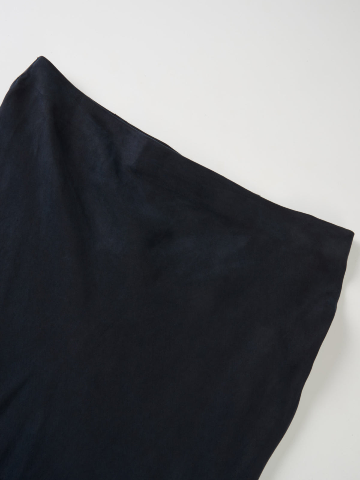 Cupro Slip Skirt - Navy 37"