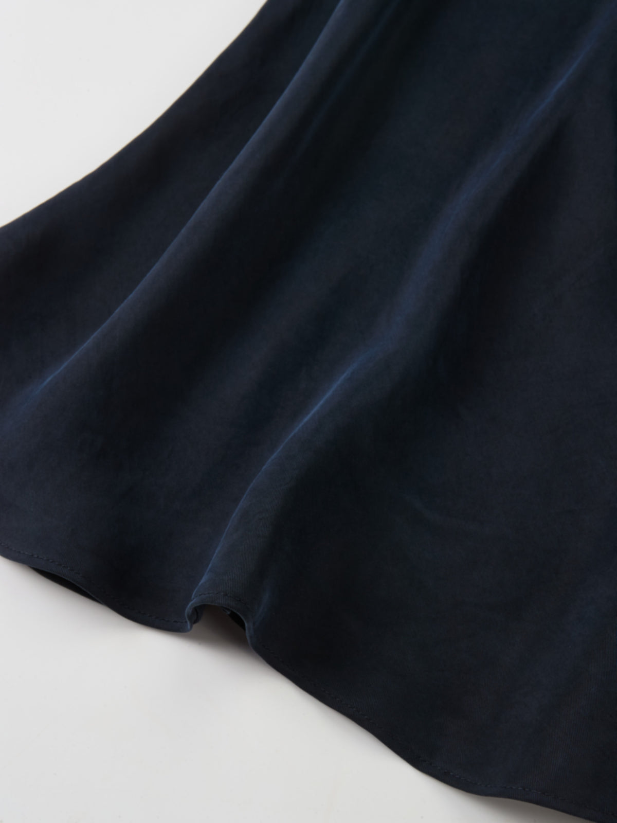 Cupro Slip Skirt - Navy 37"
