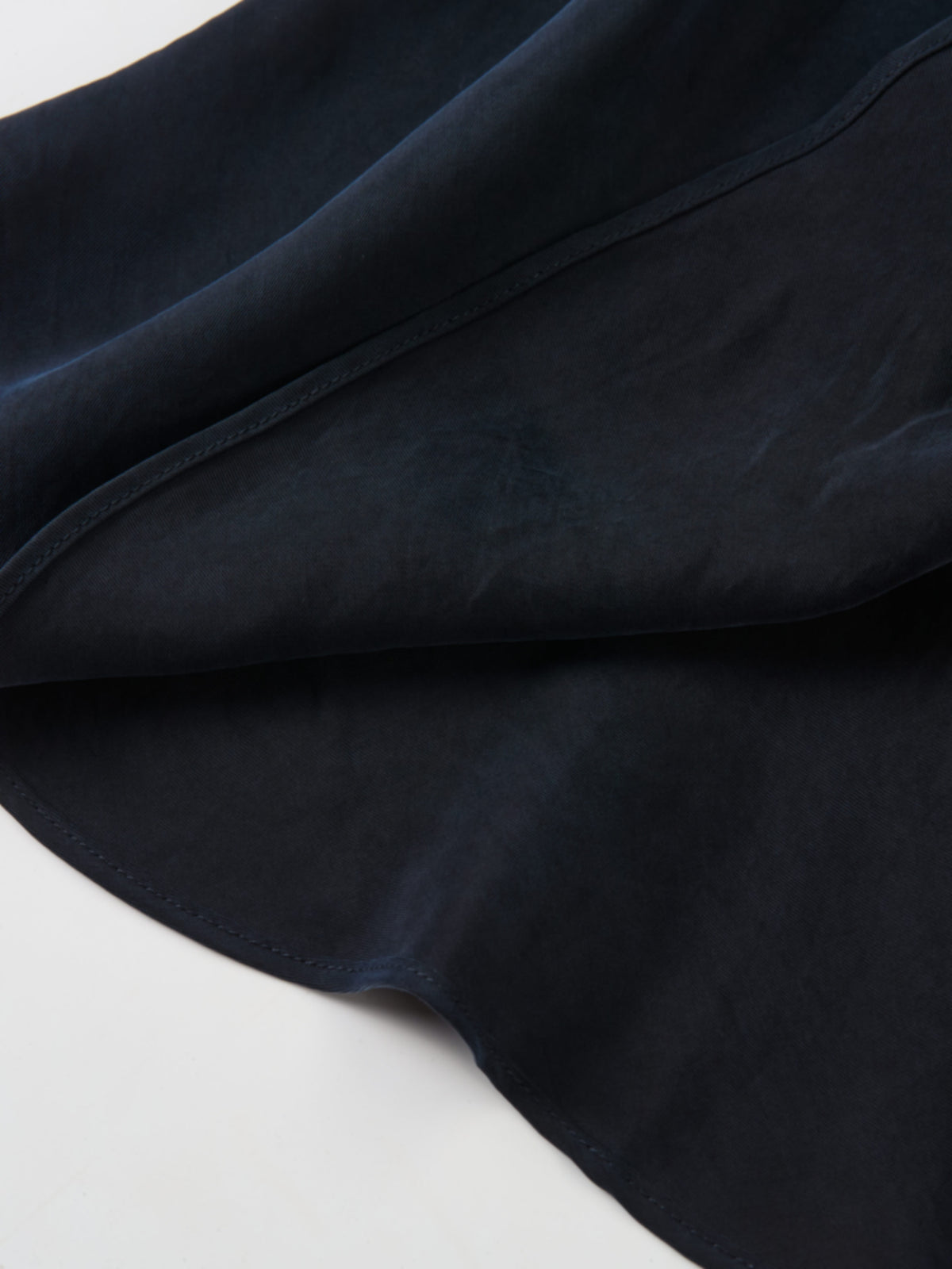 Cupro Slip Skirt - Navy 37"