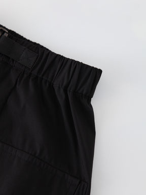 Buckle Cargo Skirt-Black