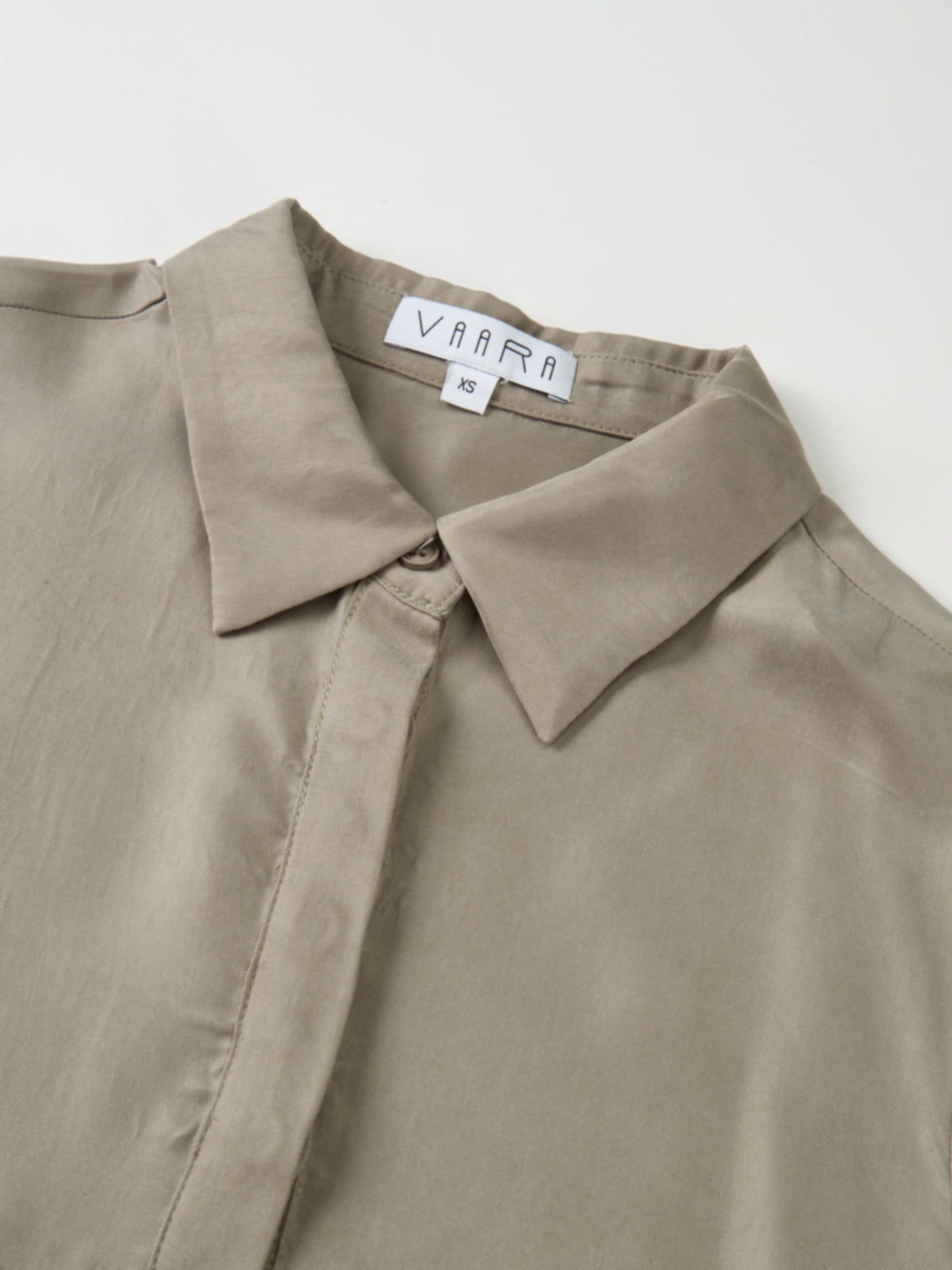 Cupro Drop Waist Maxi Dress - Warm Taupe