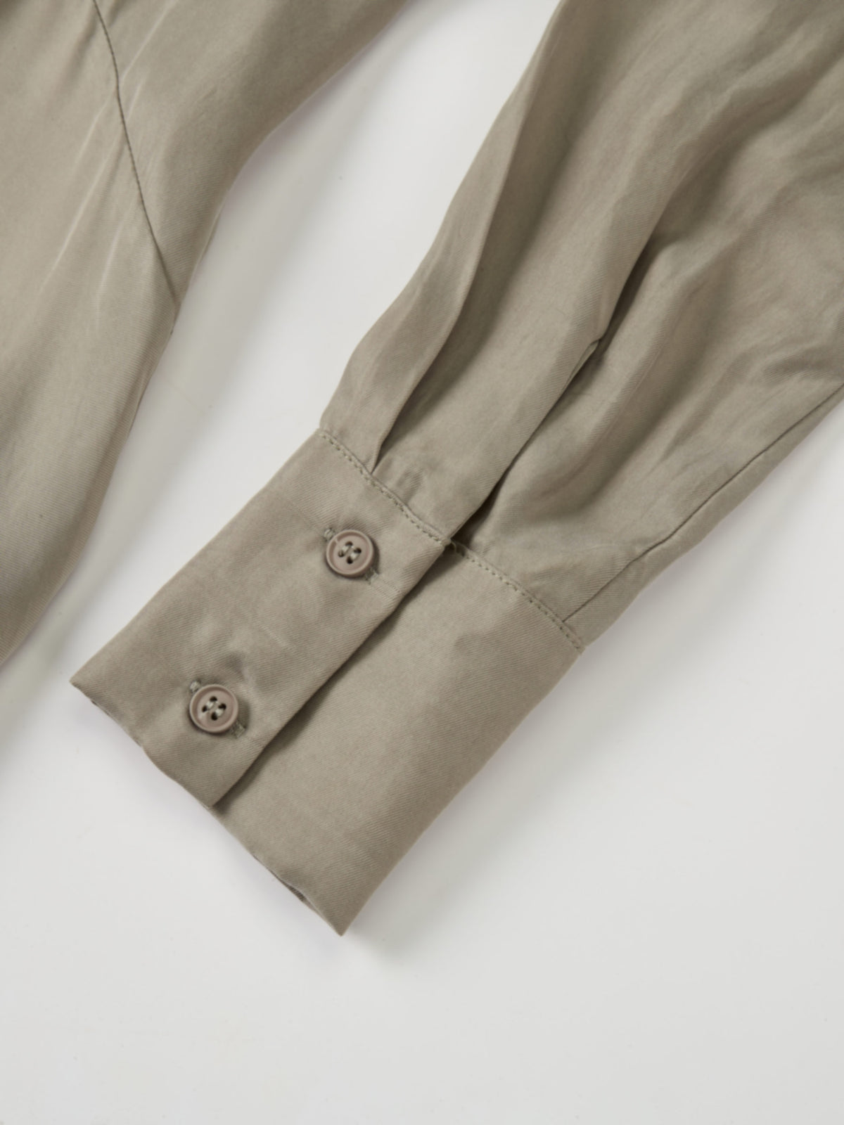 Cupro Drop Waist Maxi Dress - Warm Taupe