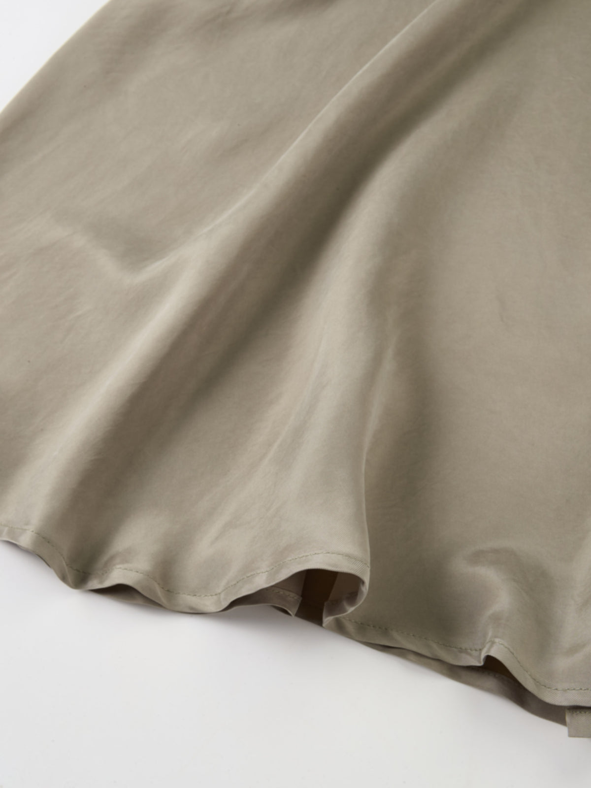 Cupro Drop Waist Maxi Dress - Warm Taupe