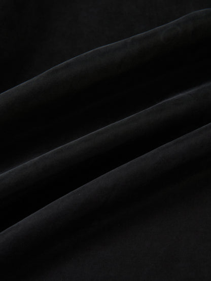 Cupro Drop Waist Maxi Dress - Black