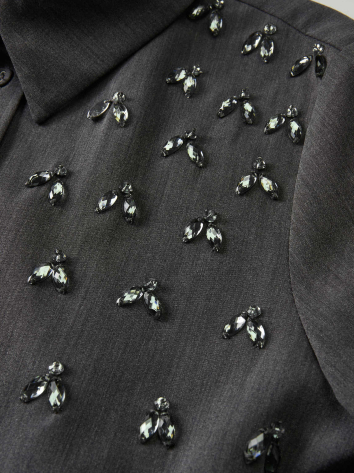 Embelished Blouse - Grey
