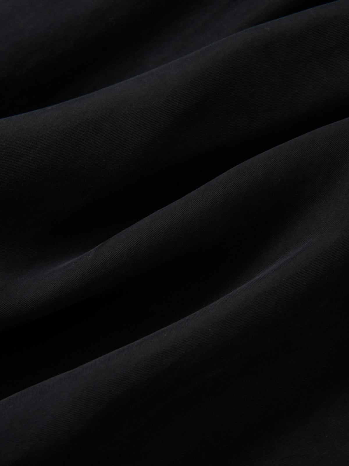 Drawstring Cupro Skirt - Black