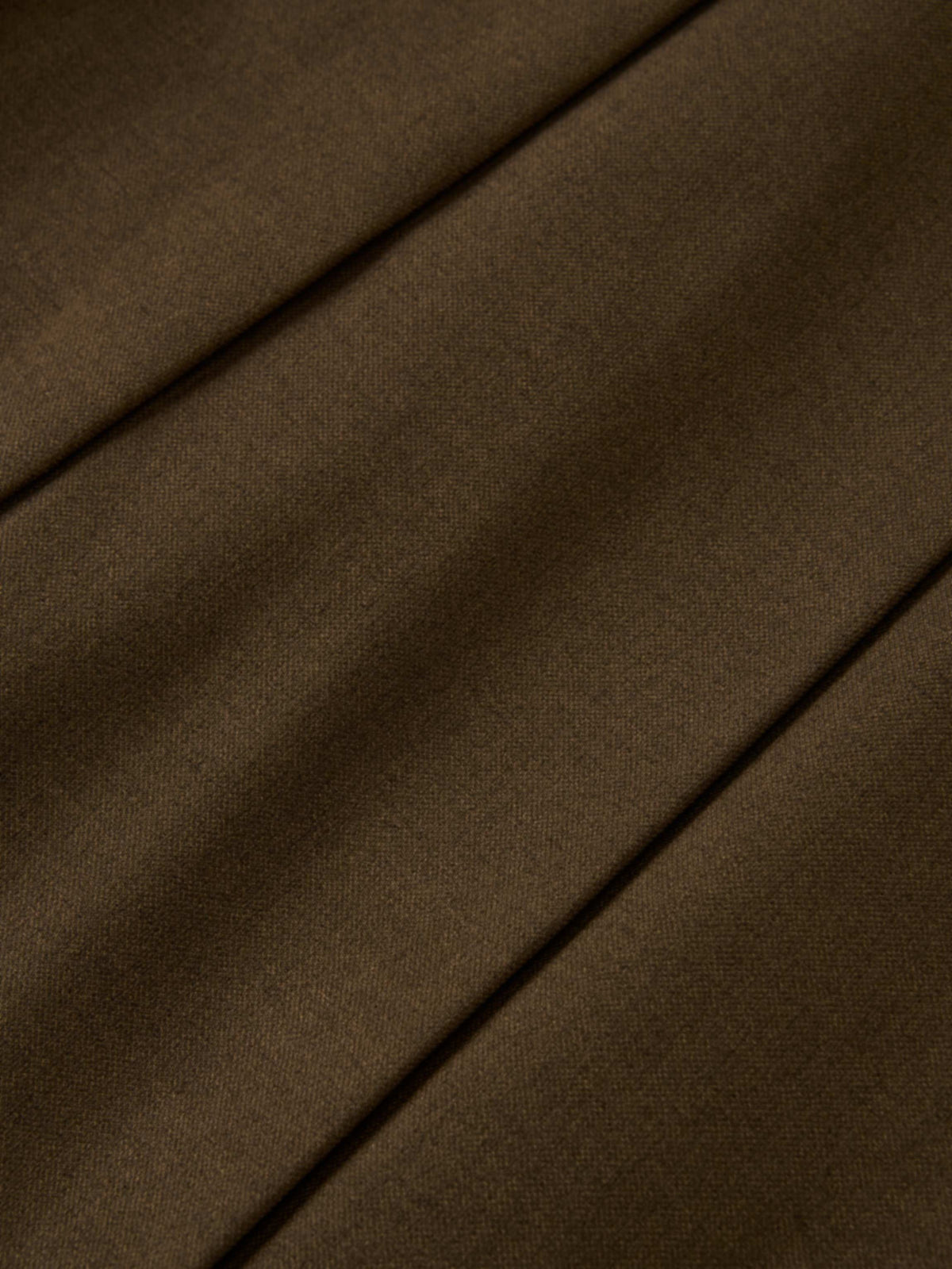 Stitch Down Pleated Basic Skirt - Military Brown