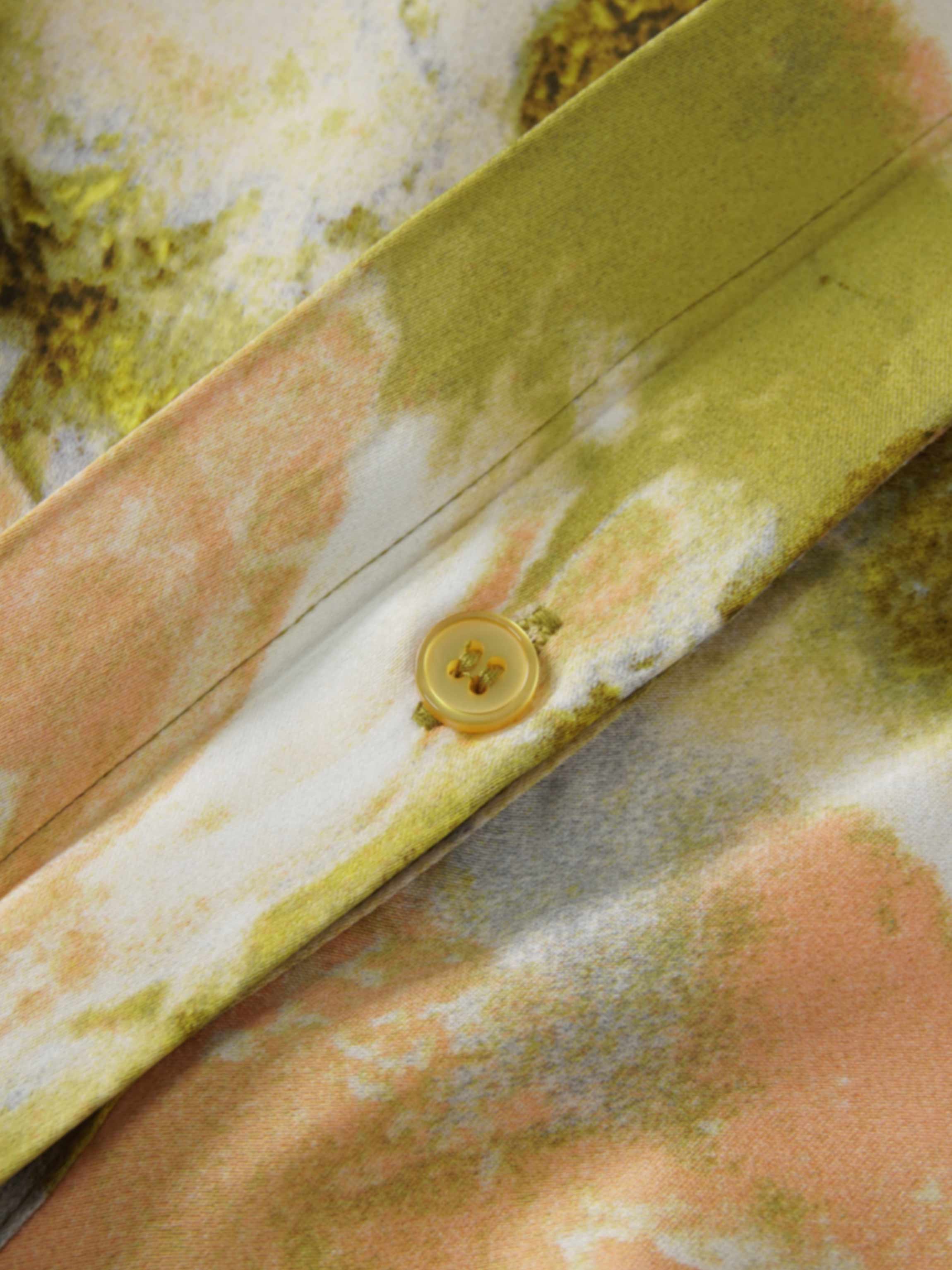 Side Gathered Dress-Multi