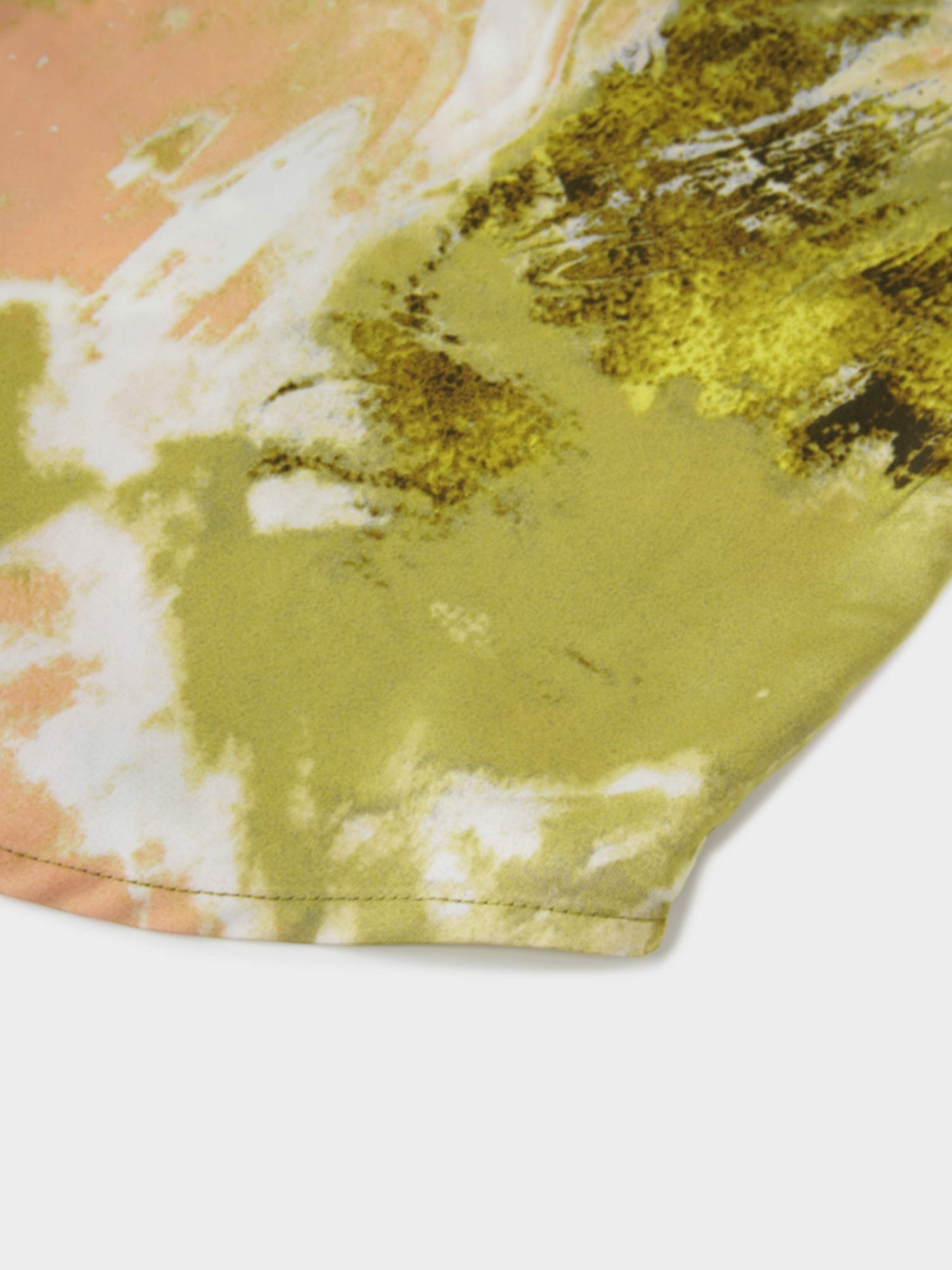 Side Gathered Dress-Multi