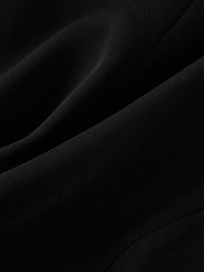 Crop Embelished Jacket - Black
