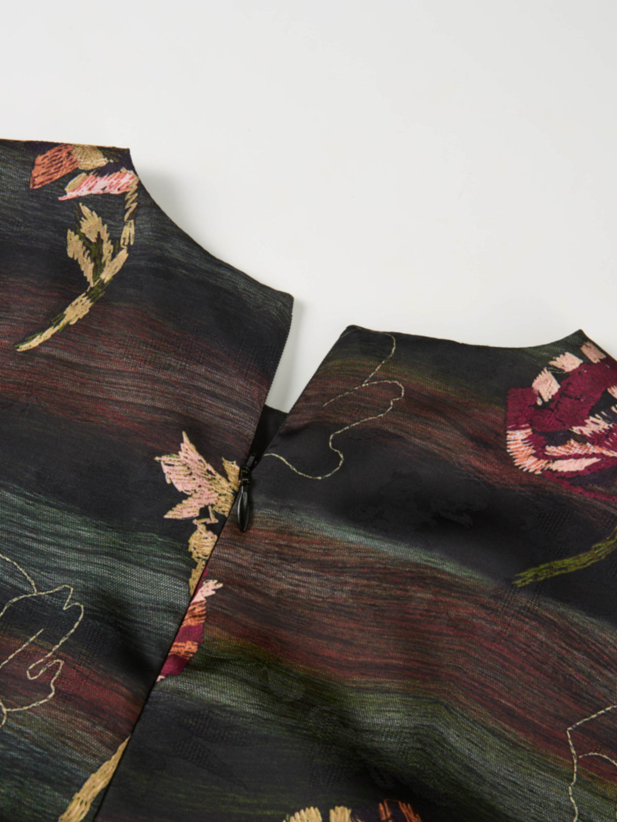 Waist Yoke Dress - Wave Floral