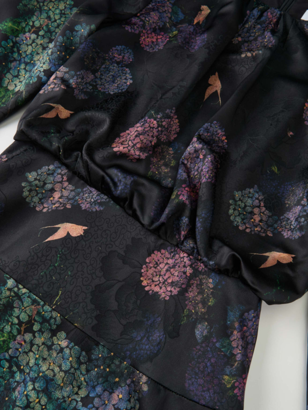 Waist Yoke Dress - Flower Bunches