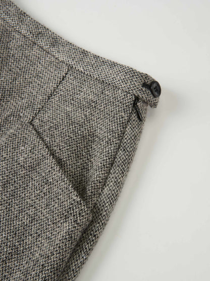 Tweed Sparkle Maxi Skirt - Black/White
