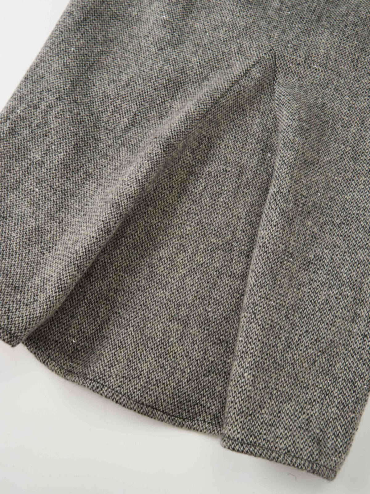 Tweed Sparkle Maxi Skirt - Black/White