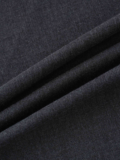 Wool Blend Slip Skirt-Grey