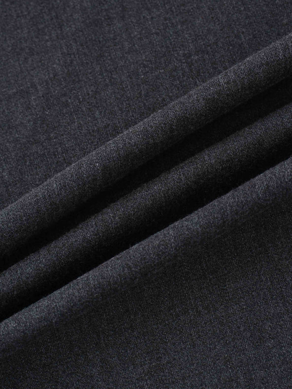 Wool Blend Slip Skirt-Grey