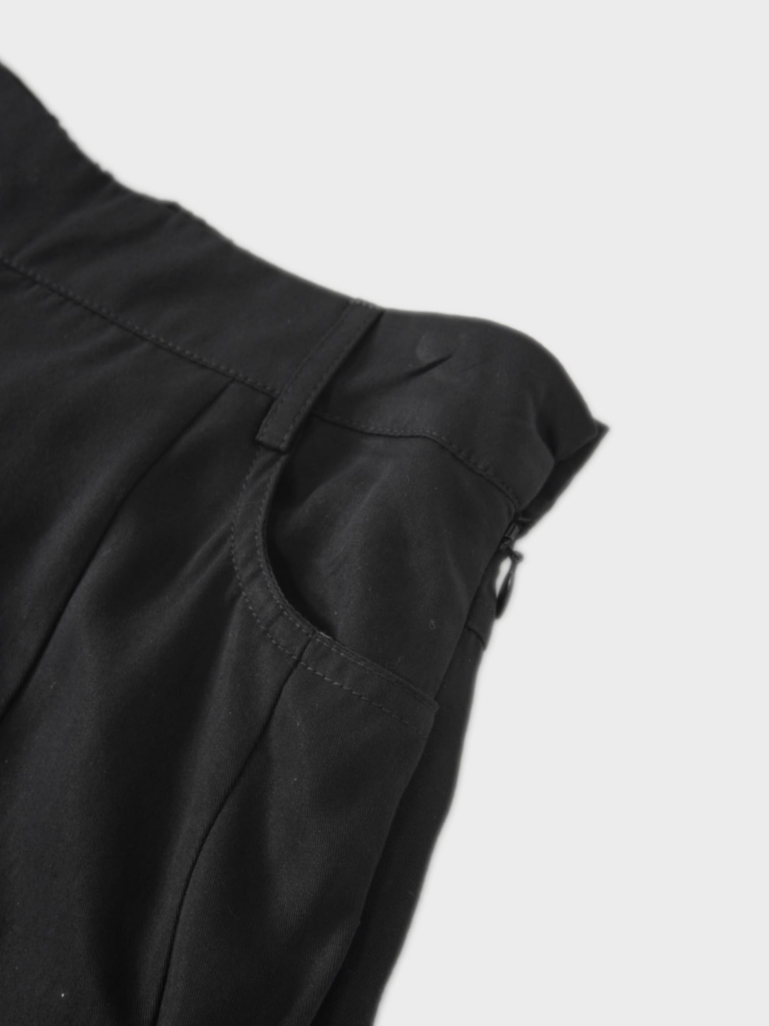 Lightweight Bubble Skirt-Black