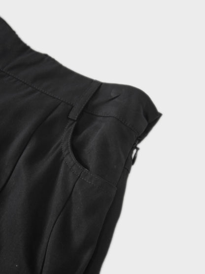 Lightweight Bubble Skirt-Black