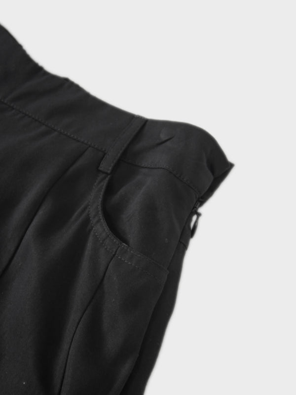 Lightweight Bubble Skirt-Black